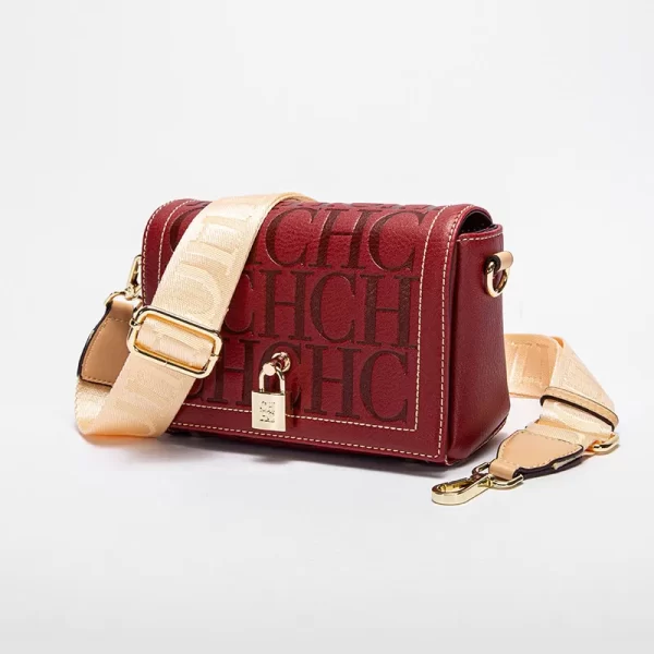 CH Fashion Design Model Metal Accessories Buckle Women's Shoulder Bag Luxury Brand Fashion Solid Color Printed Head Bag - Image 2