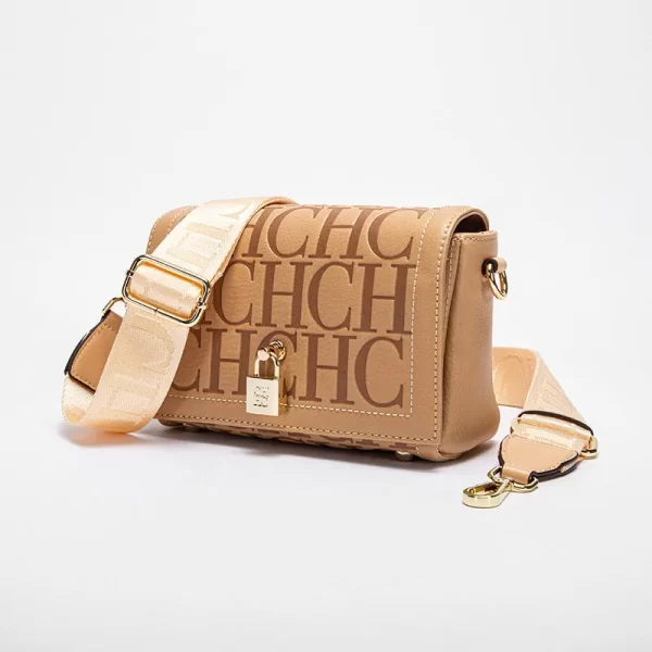 CH Fashion Design Model Metal Accessories Buckle Women's Shoulder Bag Luxury Brand Fashion Solid Color Printed Head Bag - Image 3