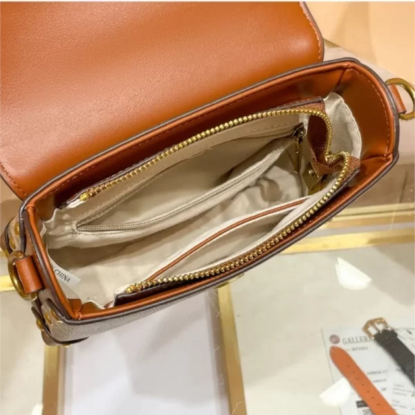 New minimalist and fashionable small handbag, contrasting color women's bag, high-end carriage crossbody bag, portable box bag - Image 5