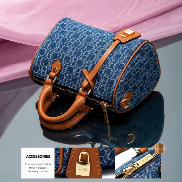Women's Shoulder Bag  New Cowboy Splicing Pillow Bag, Casual Party Women's Handbag - Image 6