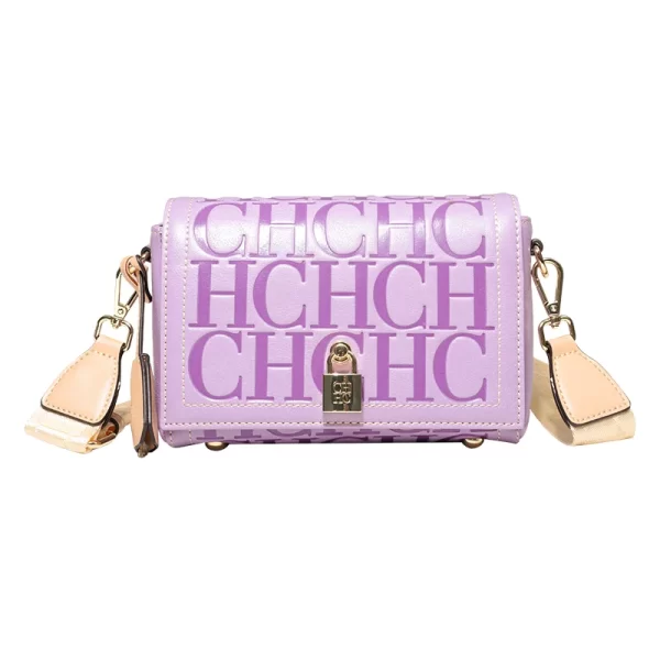 CH Fashion Design Model Metal Accessories Buckle Women's Shoulder Bag Luxury Brand Fashion Solid Color Printed Head Bag - Image 6